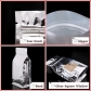 5 pcs Quad Seal Flat Bottom Bags Foil Dry Food Packaging Ziplock Foil Bags with Clear Window